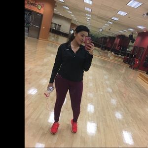 Nike black half zip up pullover